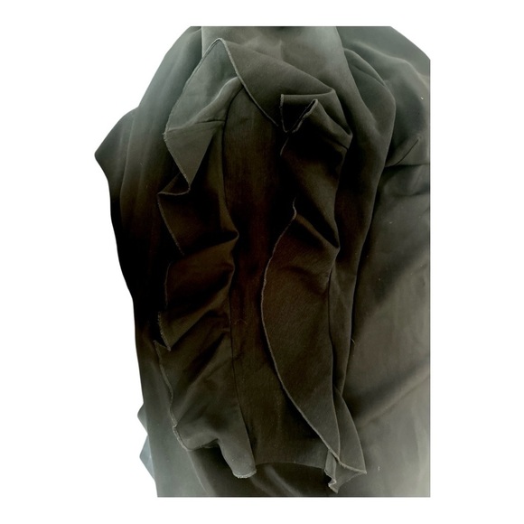 Eloquii Plus Size Black Dress with Ruffled Sleeves - Picture 6 of 9